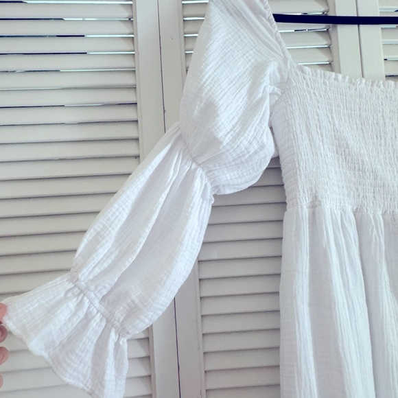 White maxi long sleeve dress - O.P.T - Picture 5 of 6